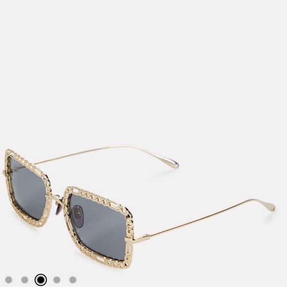NWT GUCCI 54MM Rectangle Sunglasses Chain-Embellished Sunglasses main image 12